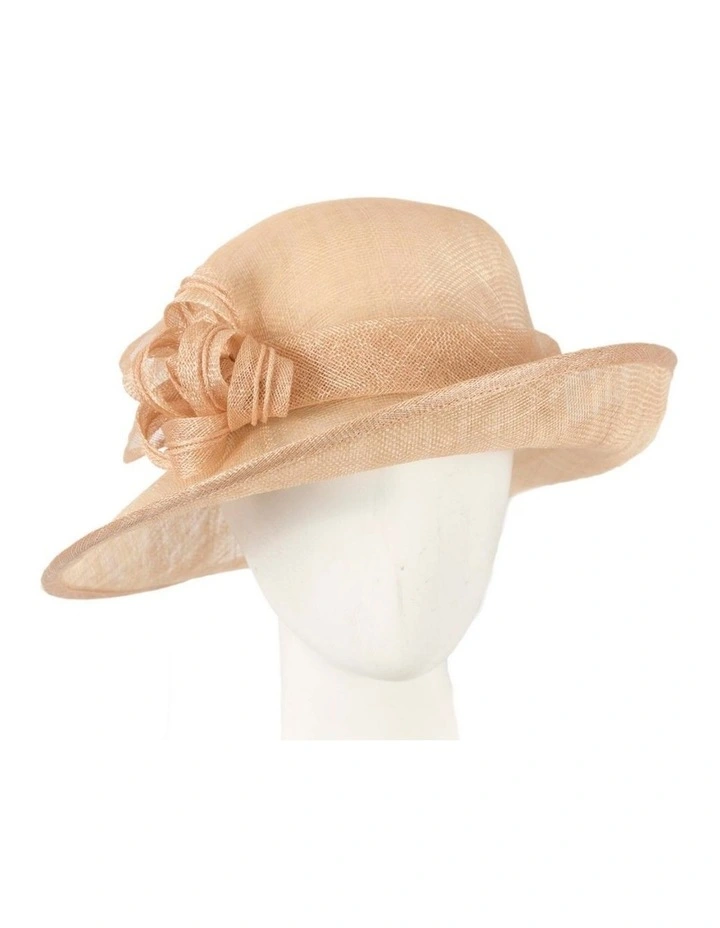 Cloche Hat MA871NU in Nude image 2