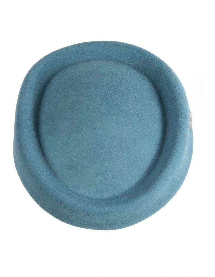 Felt Pillbox Hat J463BG in Blue image 4