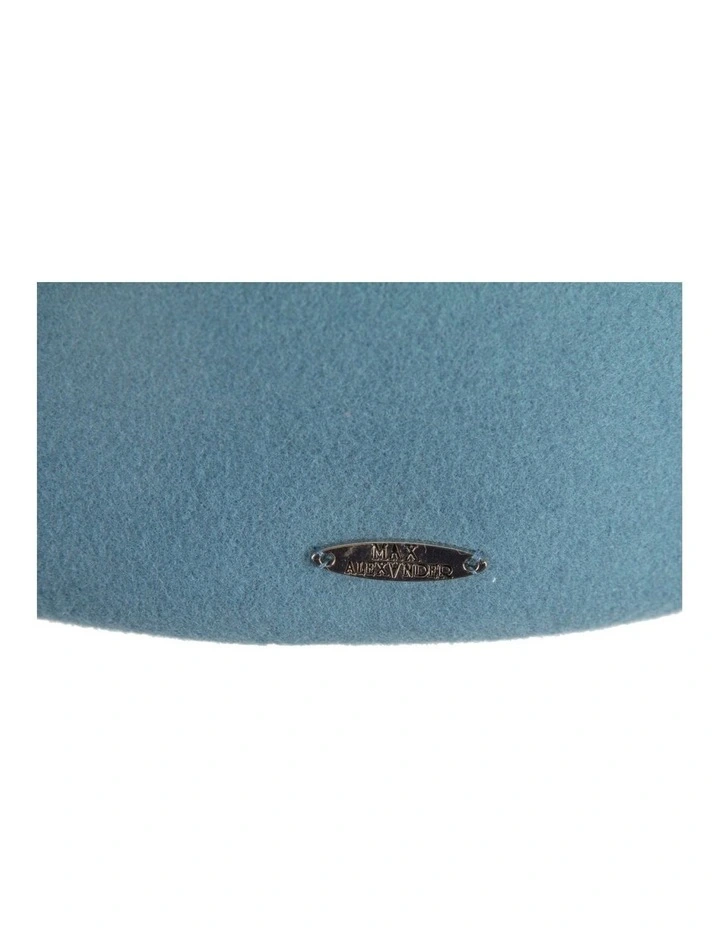 Felt Pillbox Hat J463BG in Blue image 6