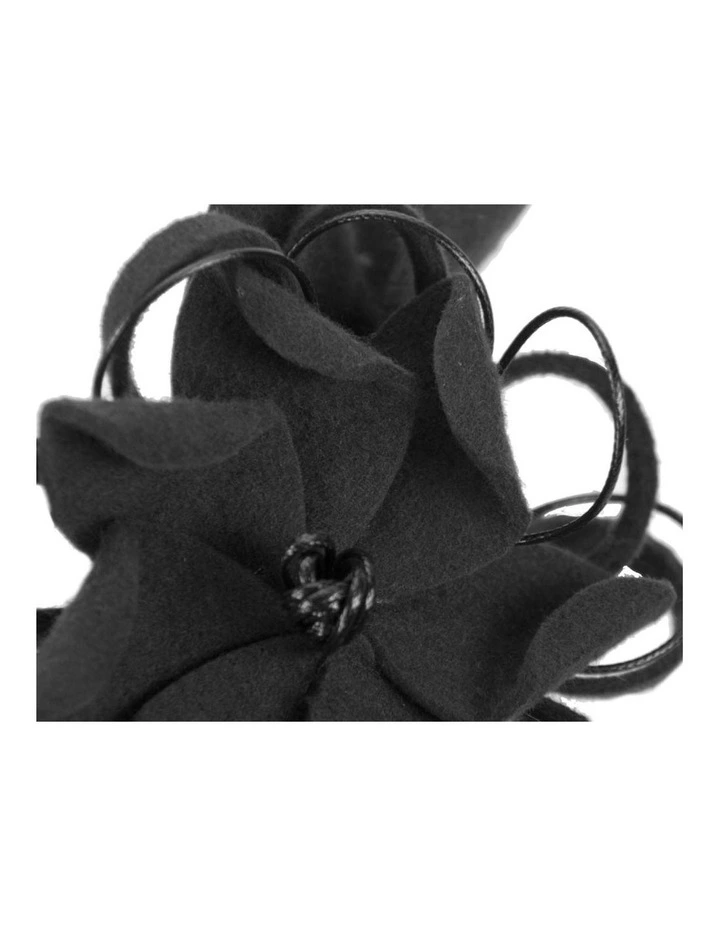 Max Alexander black felt flower racing fascinator J357B image 4