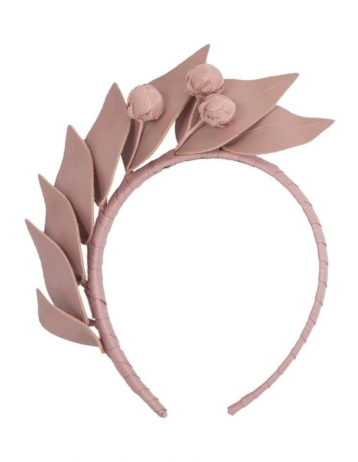 Max Alexander Taupe Sculptured Faux Leather Headband Fascinator MA851TP image 2