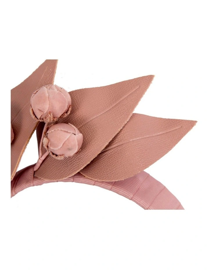 Max Alexander Taupe Sculptured Faux Leather Headband Fascinator MA851TP image 3