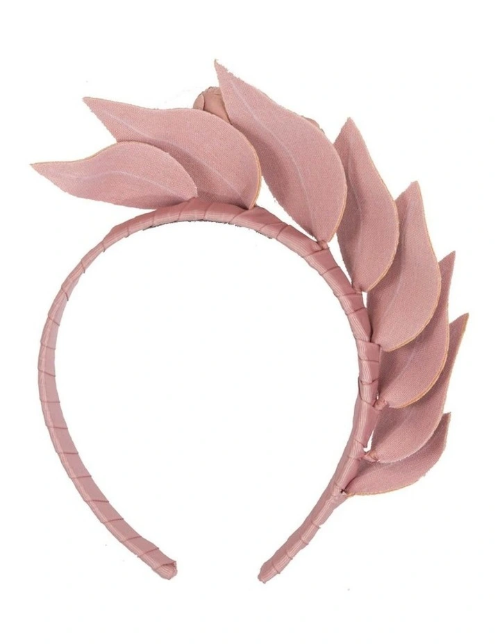 Max Alexander Taupe Sculptured Faux Leather Headband Fascinator MA851TP image 4