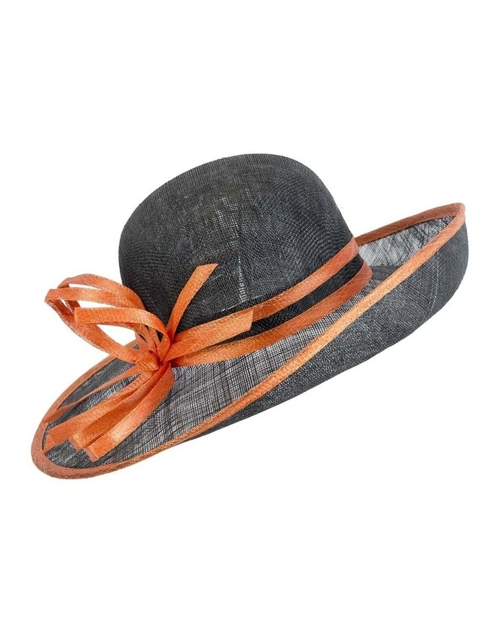 Max Alexander women's racing hat MA831BOR - black with orange trim image 2