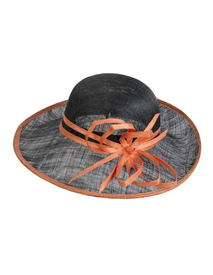 Max Alexander women's racing hat MA831BOR - black with orange trim image 4