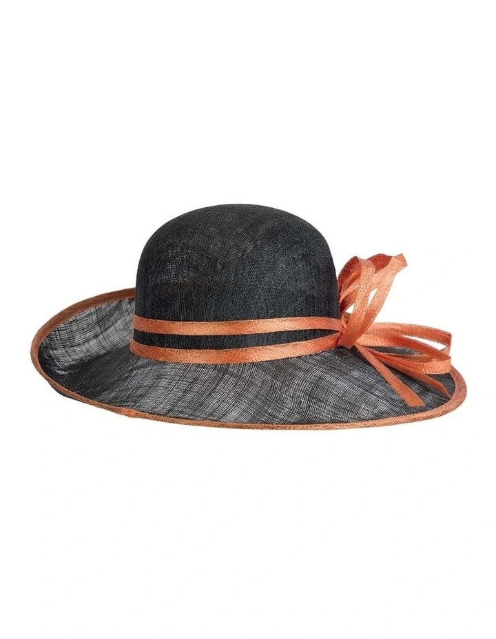 Max Alexander women's racing hat MA831BOR - black with orange trim image 6
