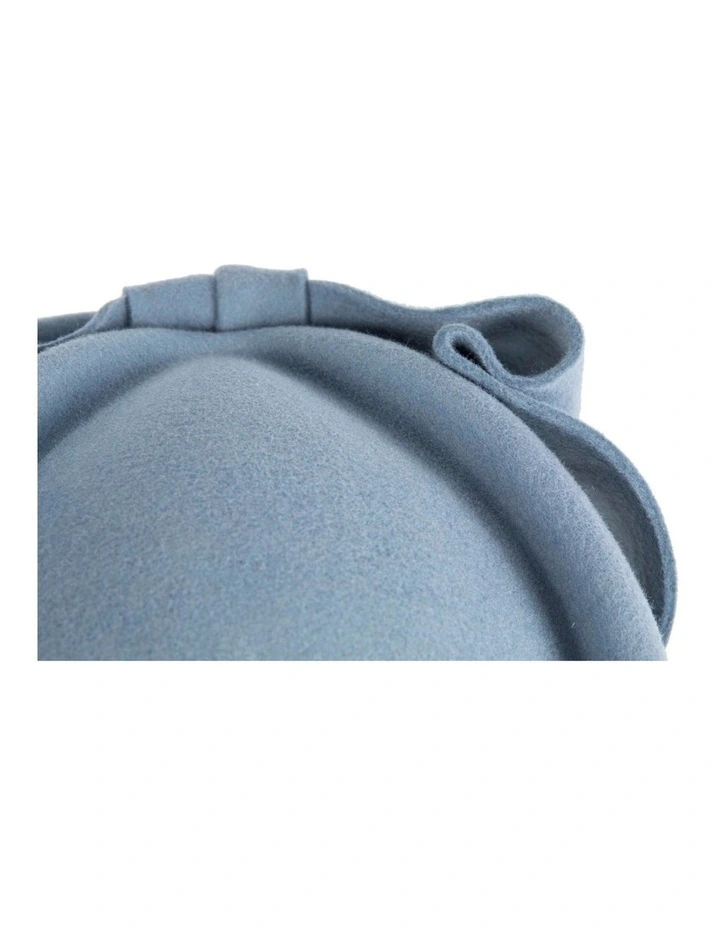 Max Alexander Light Blue Felt Pillbox Hat - Classic Winter Racing Style J460LBL image 6