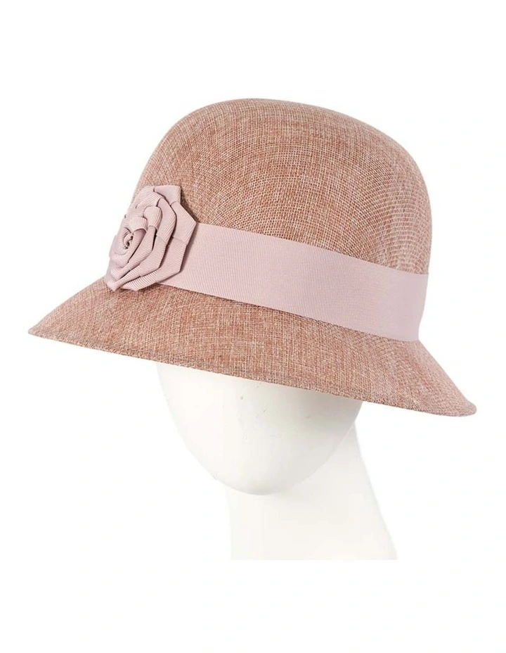 Cloche Hat MA732DP in Pink image 2