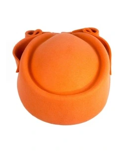Felt Pillbox Hat J460OR in Orange