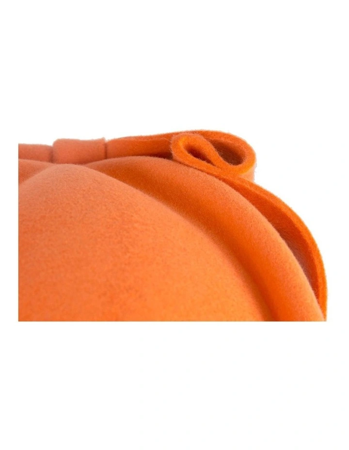 Felt Pillbox Hat J460OR in Orange image 6