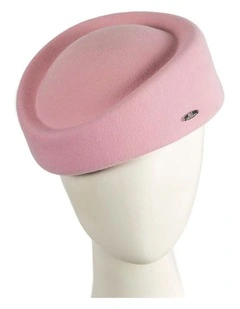 Max Alexander Classic Stewardess Pink Felt Pillbox Hat J463PI