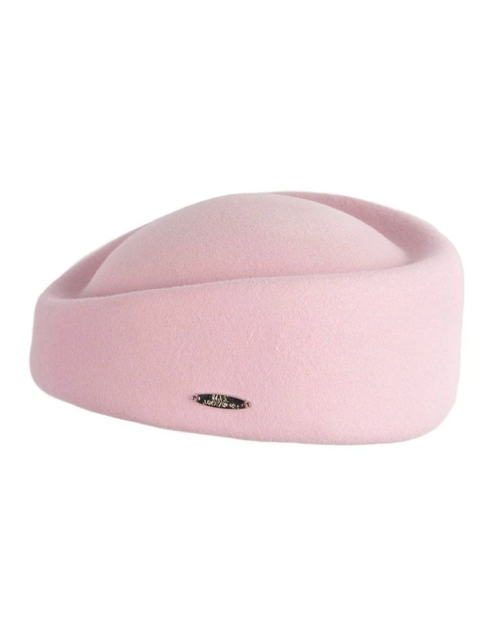 Max Alexander Classic Stewardess Pink Felt Pillbox Hat J463PI image 5