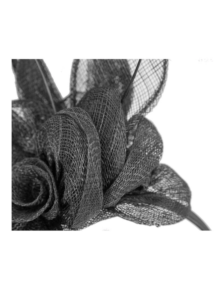 Max Alexander black sinamay flower fascinator MA885B image 3