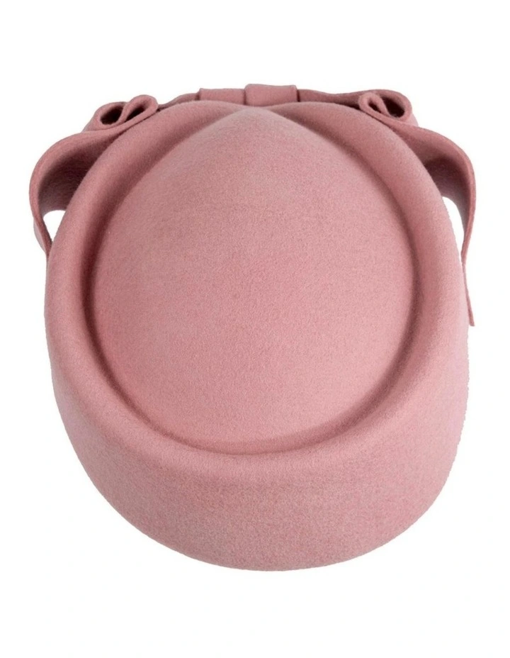 Felt Pillbox Hat J460DP in Pink image 1