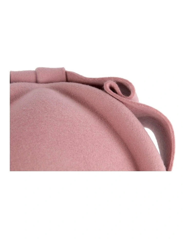 Felt Pillbox Hat J460DP in Pink image 6