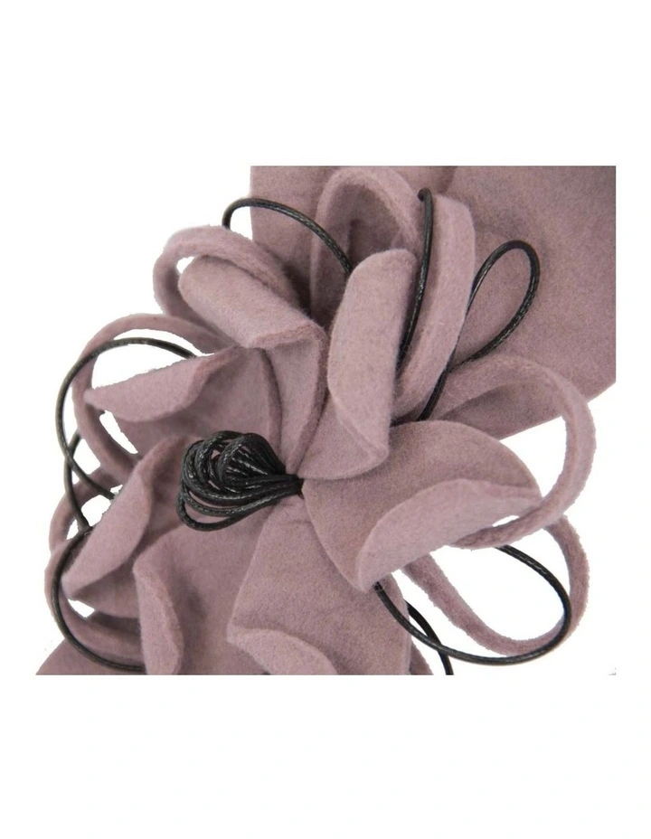 Max Alexander dusty pink felt flower racing fascinator J357DP image 4