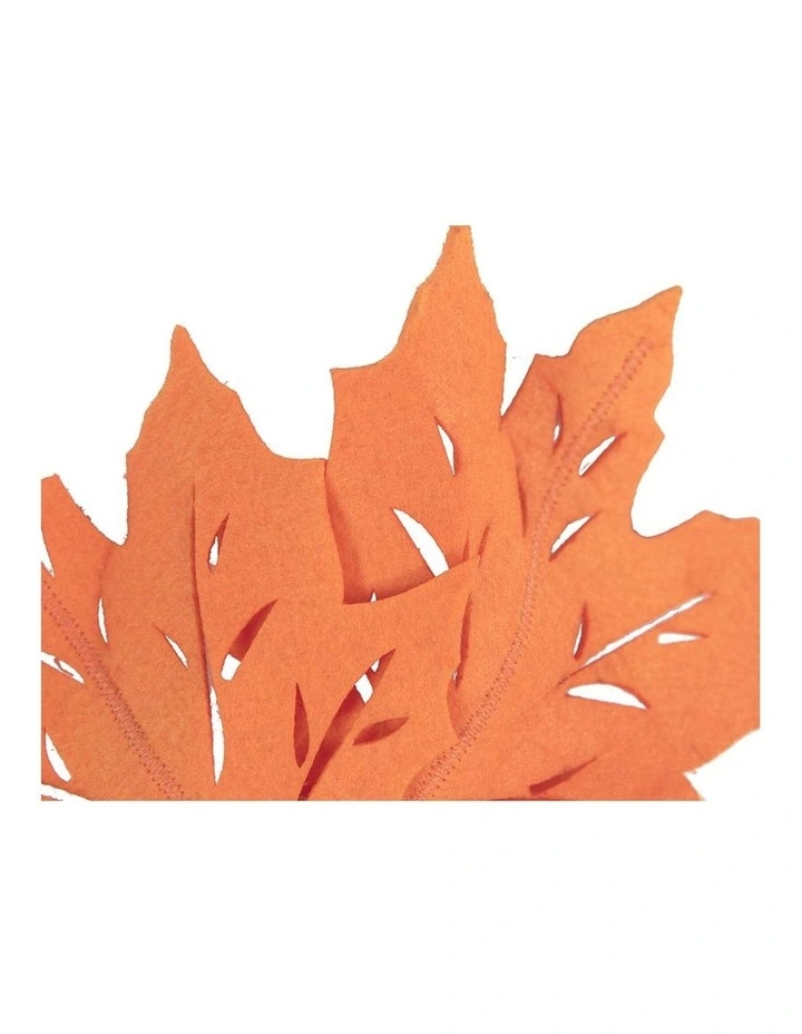 Max Alexander orange laser-cut maple leaf fascinator headband MA757O image 3