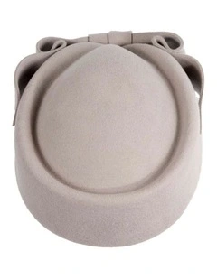 Felt Pillbox Hat J460GRY in Grey