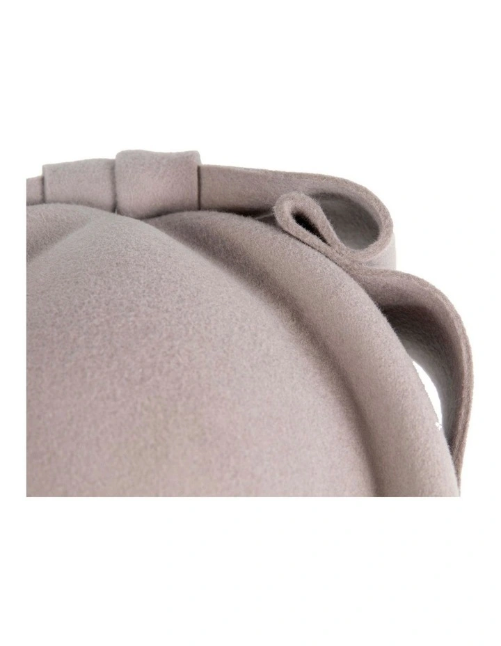 Felt Pillbox Hat J460GRY in Grey image 5