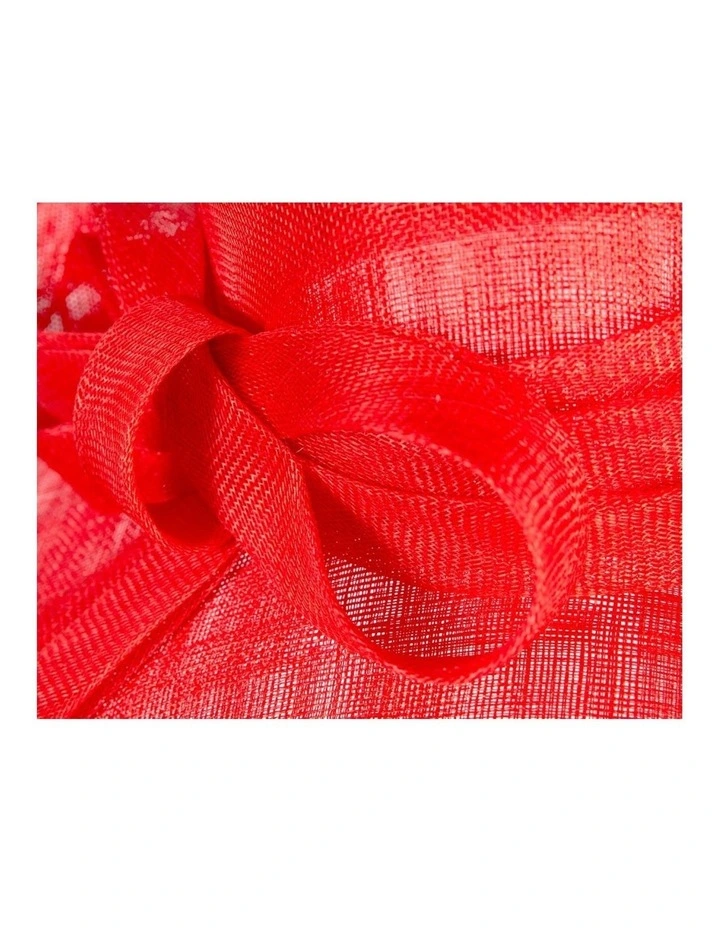 Max Alexander wide brim sinamay racing hat - red image 5