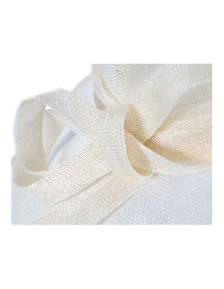 Max Alexander wide brim cream sinamay racing hat MA900C image 5