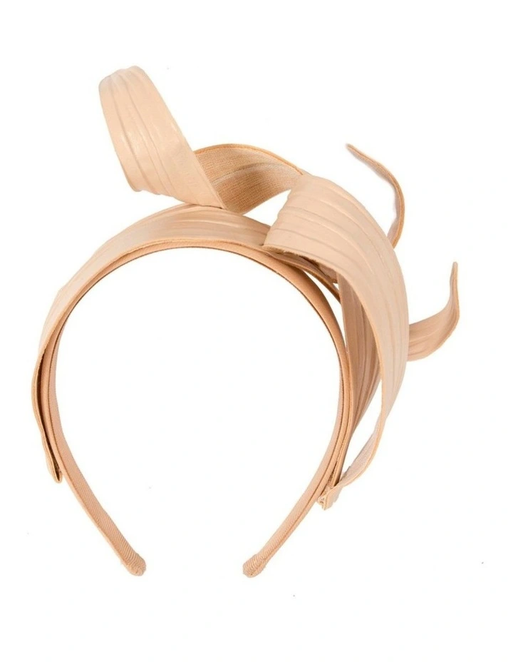 Max Alexander nude sculptured leaves fascinator MA886NU image 2