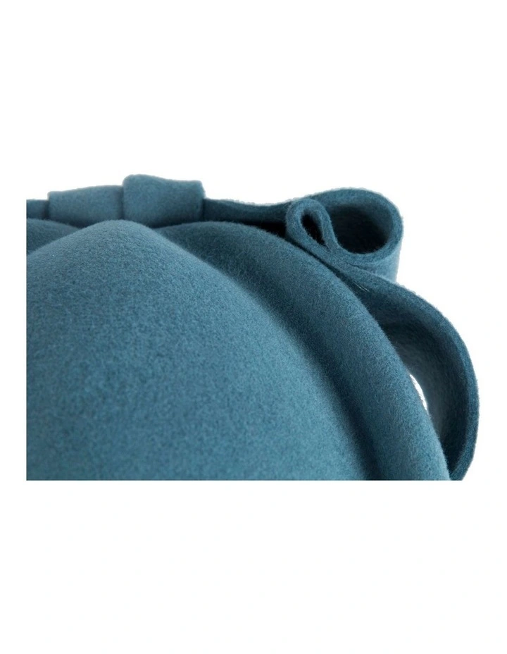 Classic Racing Style J460BG Felt Pillbox Hat in Blue-Grey image 6