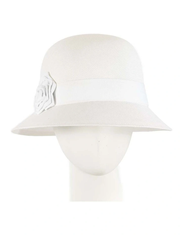 Max Alexander White Cloche Hat MA732W image 1