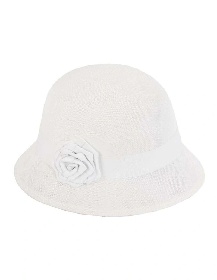 Max Alexander White Cloche Hat MA732W image 2