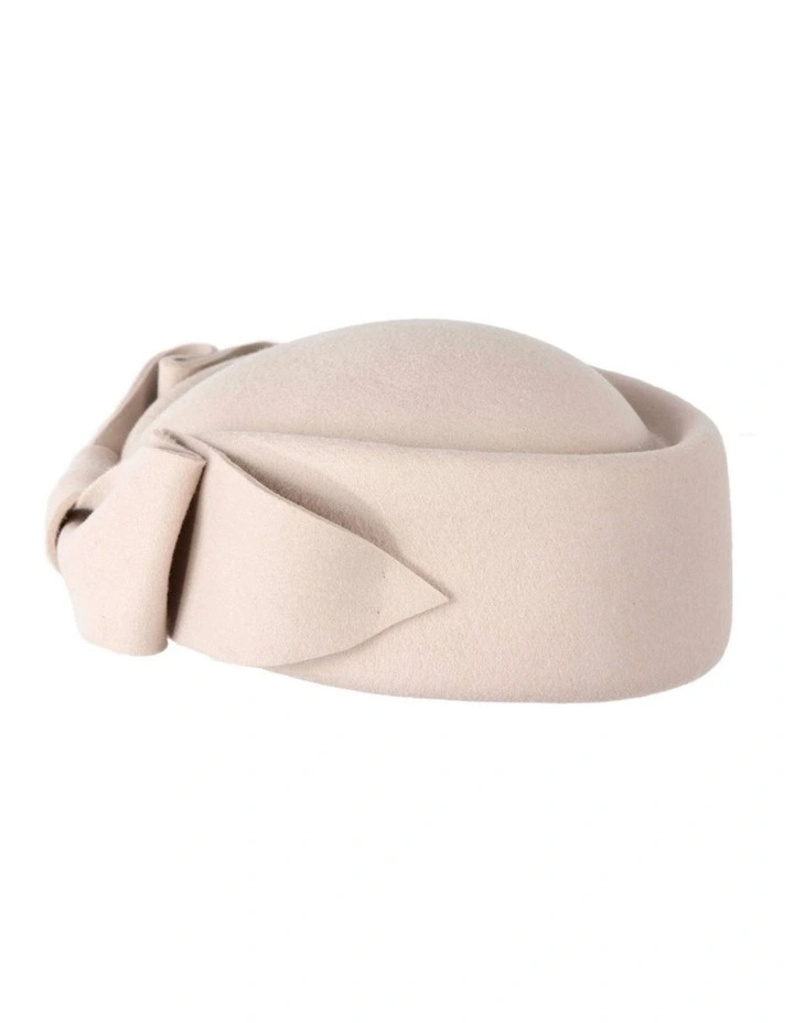 Max Alexander Cream Felt Pillbox Hat - Classic Racing Style J460C image 4