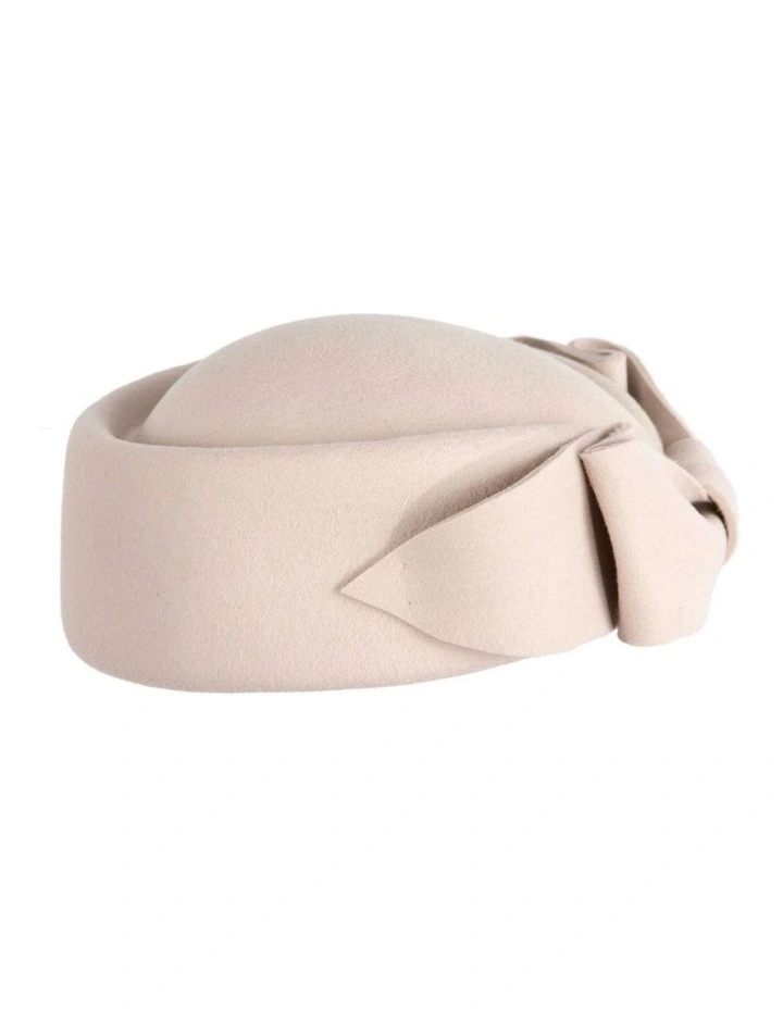 Max Alexander Cream Felt Pillbox Hat - Classic Racing Style J460C image 5