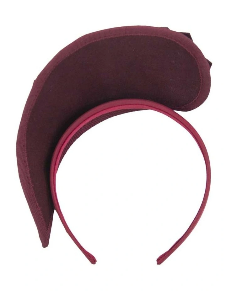 Max Alexander wine tall winter racing crown fascinator J354W image 3