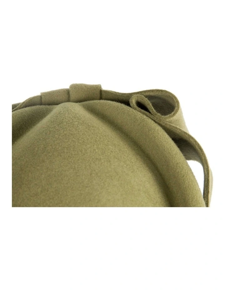Max Alexander Olive Felt Pillbox Hat - Classic Racing Style J460OL image 6