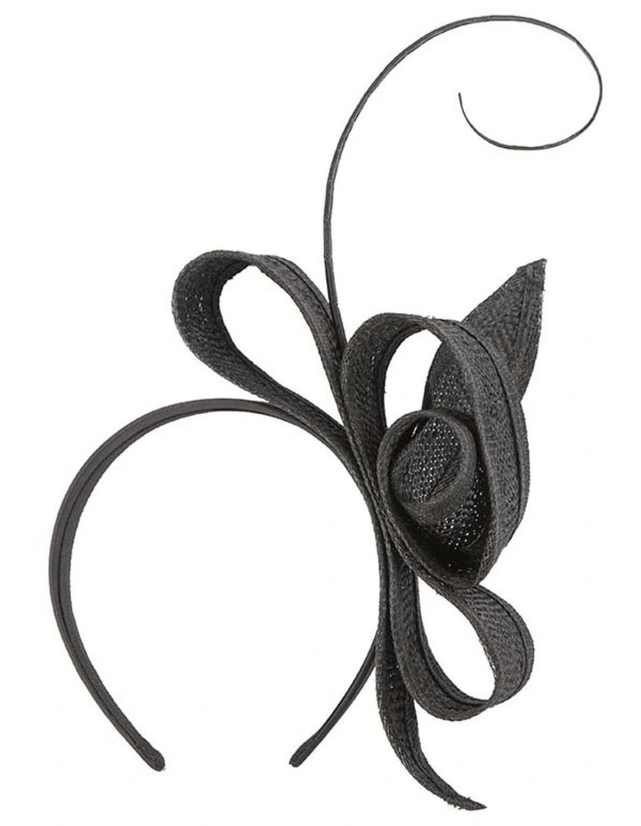 Max Alexander MA620B black bow fascinator image 2
