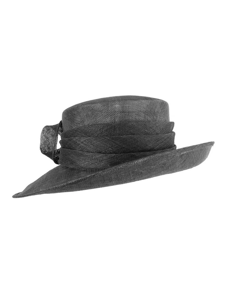 Max Alexander wide brim sinamay racing hat - black, one size image 3