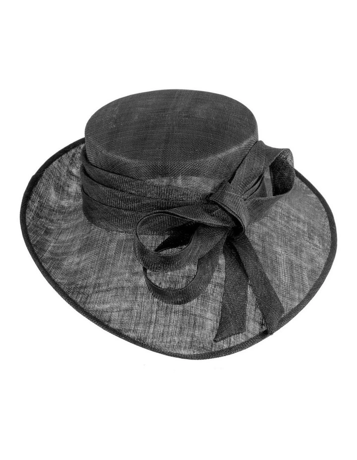 Max Alexander wide brim sinamay racing hat - black, one size image 4