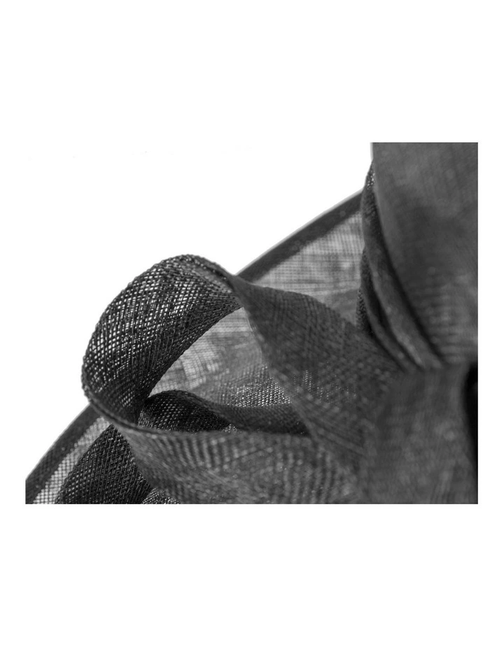 Max Alexander wide brim sinamay racing hat - black, one size image 5