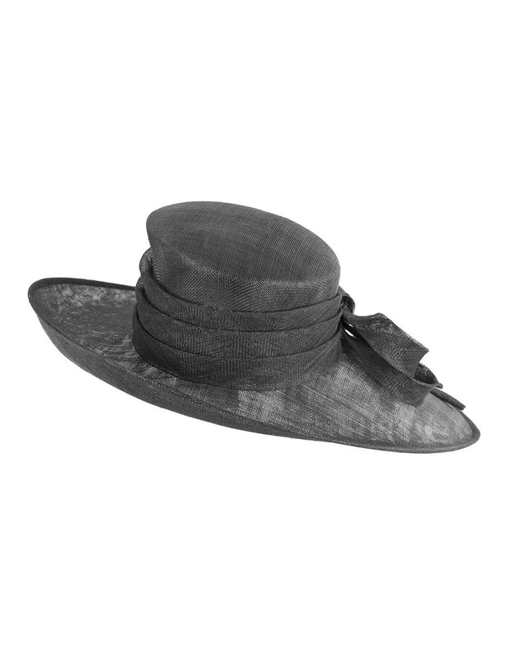 Max Alexander wide brim sinamay racing hat - black, one size image 6