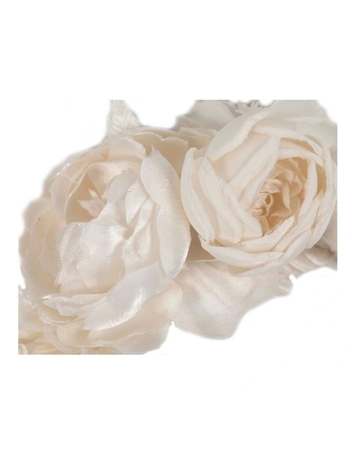 Max Alexander Ivory Cream Flower Headband MA883C image 3
