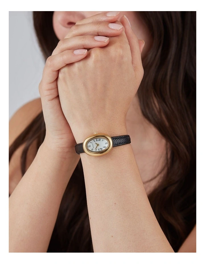 Bellamy 23mm Gold Leather Watch image 2