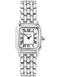 Monica 20mm Link Silver Watch