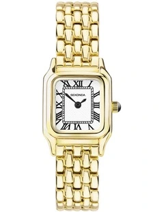 Monica 20mm Link Gold Watch