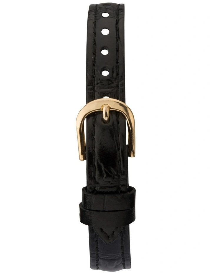 Classic 26mm Leather Gold Watch image 3