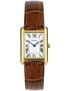 Colette 22x29mm Leather Gold Watch