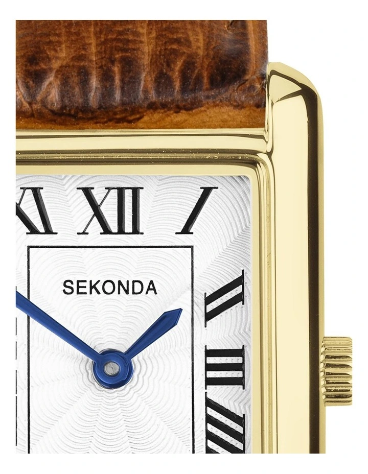 Colette 22x29mm Leather Gold Watch image 3