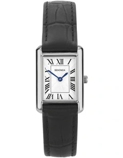 Colette 22x29mm Leather Silver Watch
