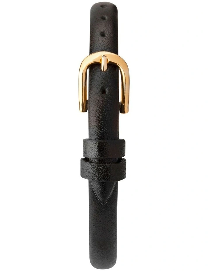 Classic 27mm Leather Gold Watch image 3