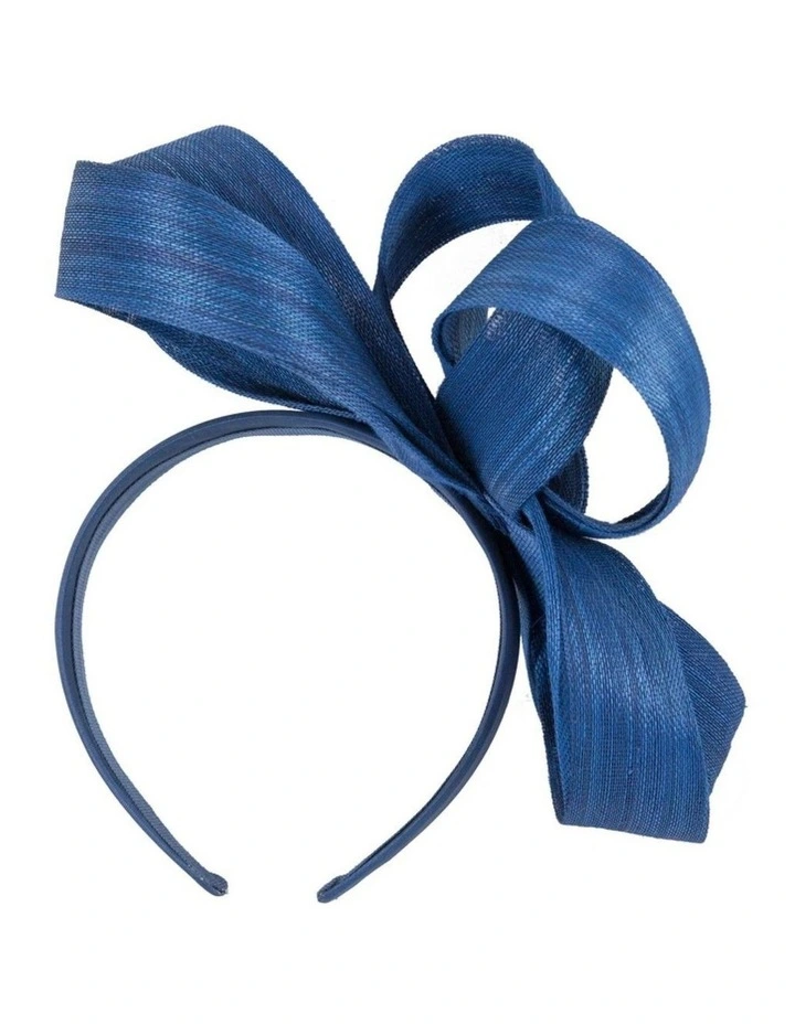 Abaca Loops S288RB Racing Fascinator in Royal Blue image 4