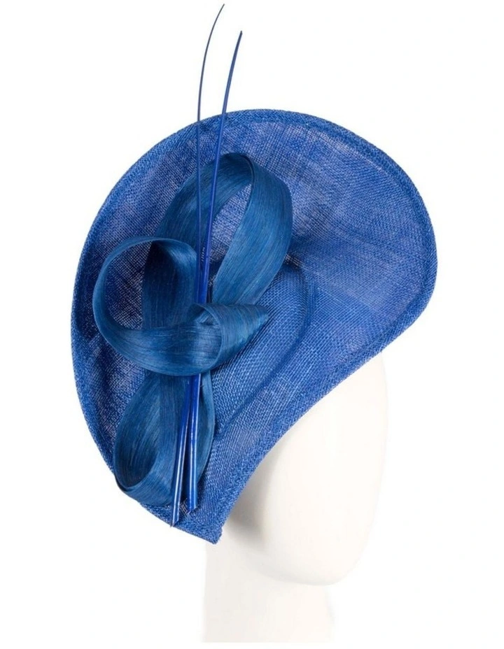 Large Sinamay MA872RB Fascinator in Royal Blue image 2