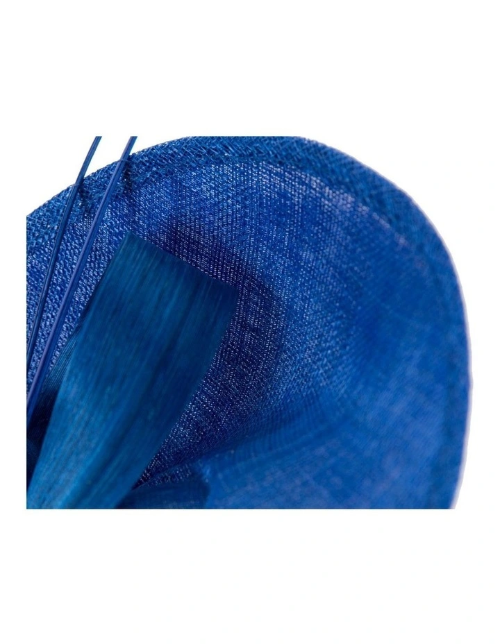 Large Sinamay MA872RB Fascinator in Royal Blue image 3